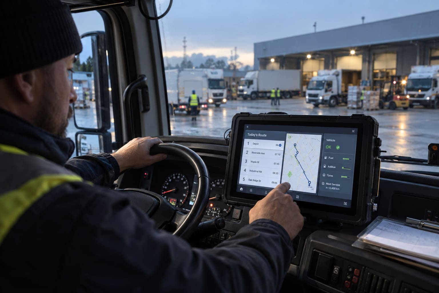 Fleet management vehicle application